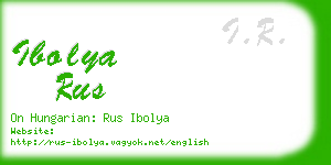 ibolya rus business card